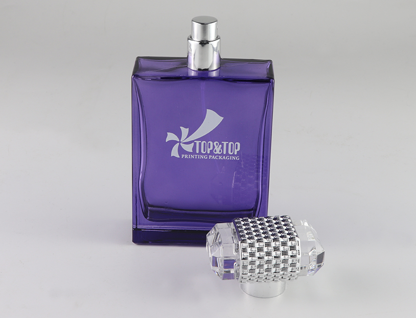Purple Glass Perfume Bottle