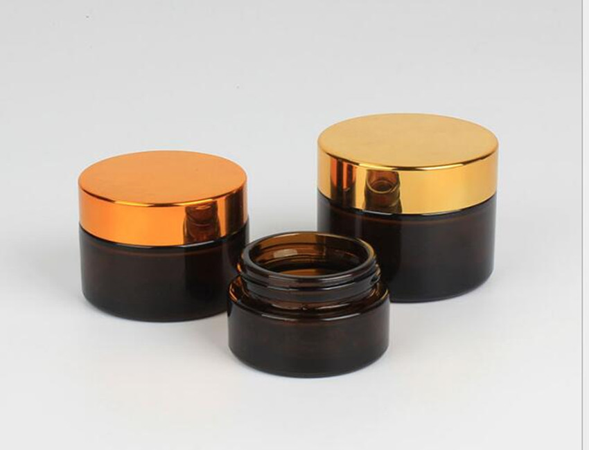 Amber Cream Jars