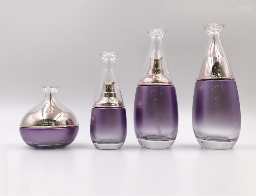 Glass Cosmetic Bottle Set