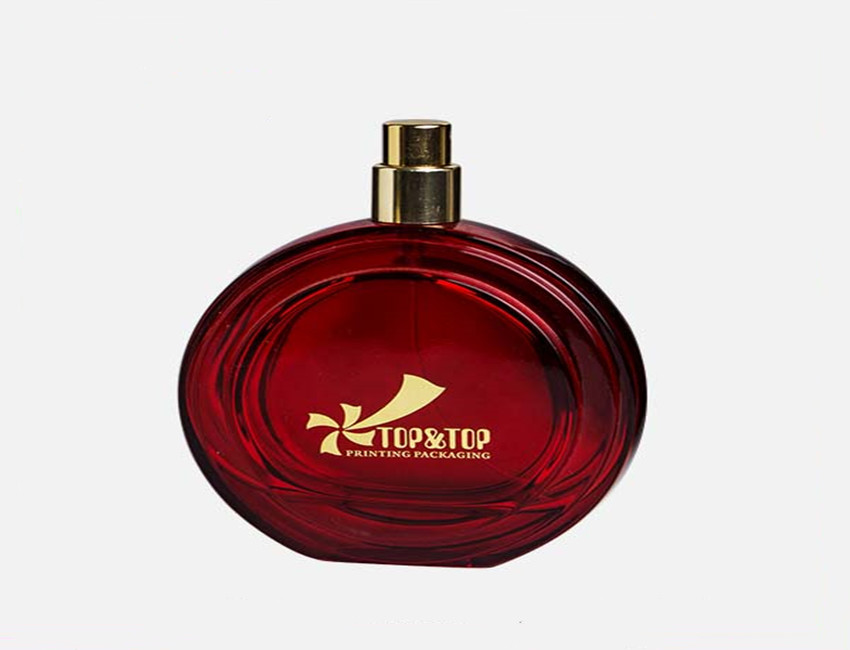 Red Glass Perfume Bottle