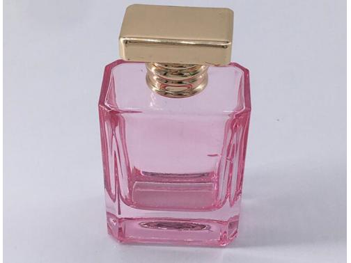 Empty Pink Perfume Bottle