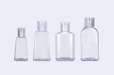 Leere Klare PET-Kunststoff-Flasche für Gel Hand Sanitizer
